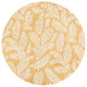 Nevis Palm Frond Indoor/Outdoor, Yellow/Cream, 5' Round