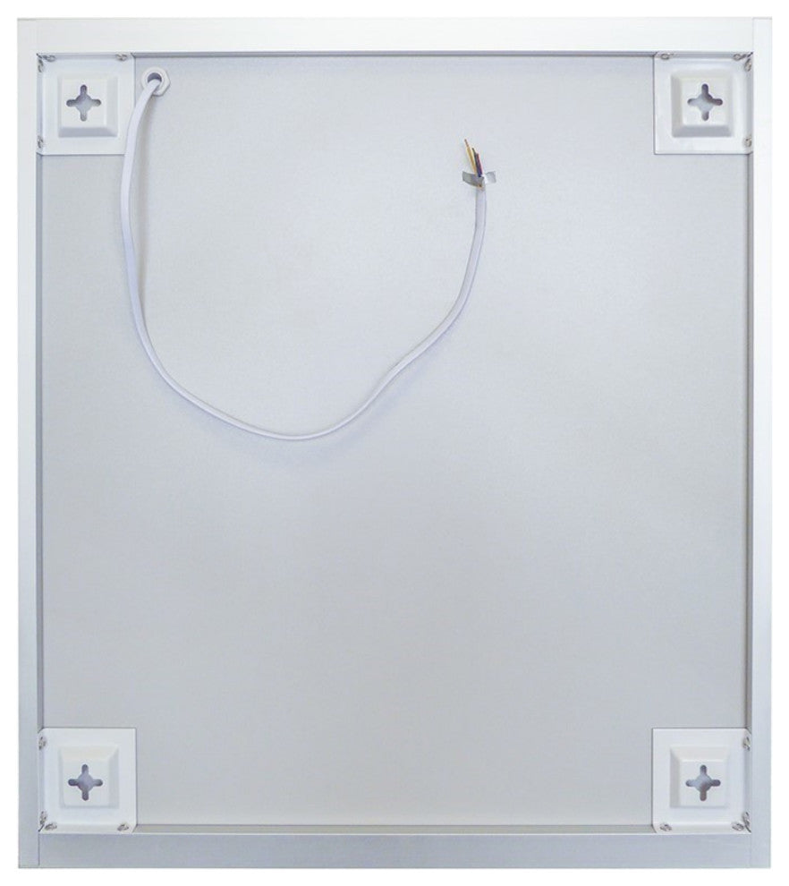 24" Rectangular Led Illuminated Mirrored Medicine Cabinet