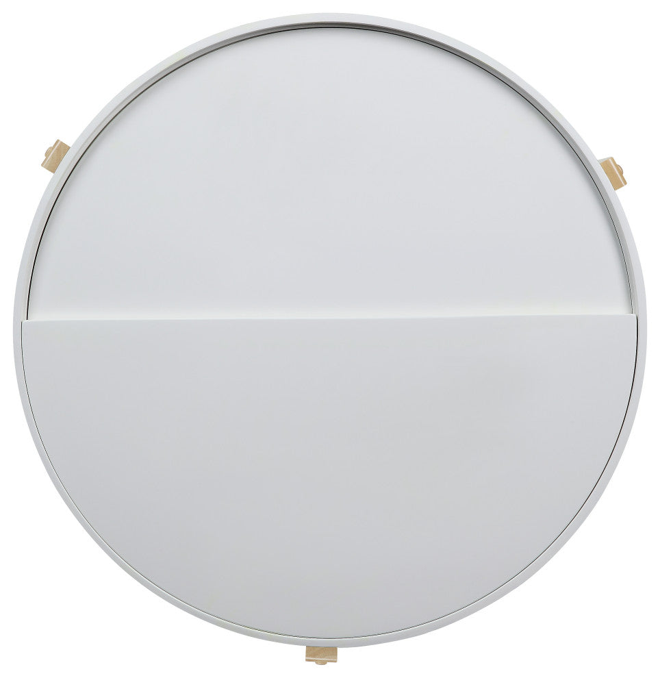 Bodfish Coffee Table, White and Natural