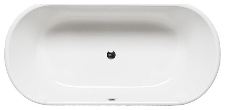 Malibu Champagne Oval Soaking Bathtub 66x32x23, White