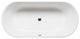 Malibu Champagne Oval Soaking Bathtub 66x32x23, White