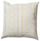 Mudcloth Decorative Throw Pillow, Corn Yellow, 18"x18"