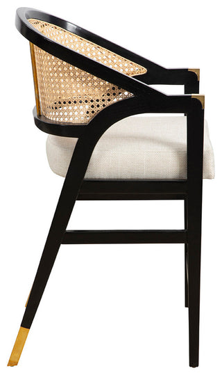 Royce 38" Tall Counter Stool, Black