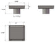 Square Shower Drain Flat Cover, Stainless Steel