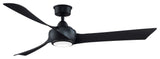 Fanimation Wrap Custom Ceiling Fan Black With LED Light, 60"