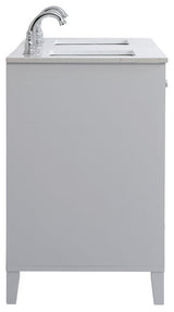 22" Traditional Grey-Light Bathroom Vanity