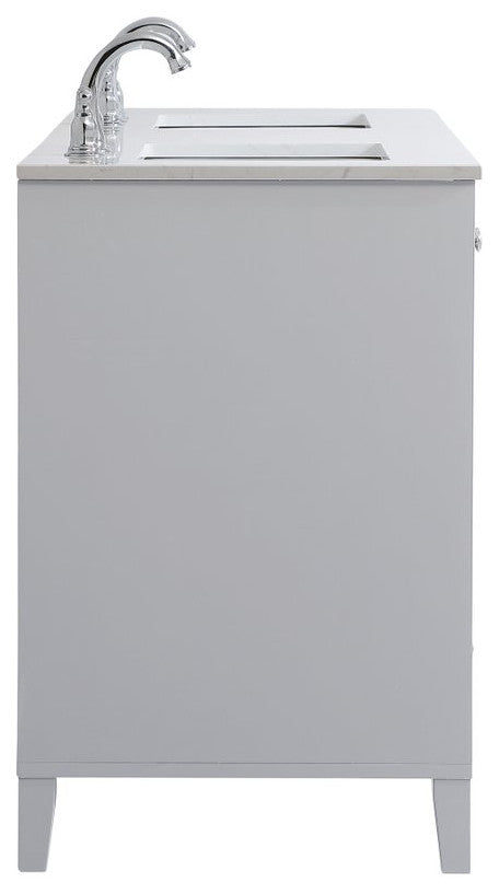 22" Traditional Grey-Light Bathroom Vanity