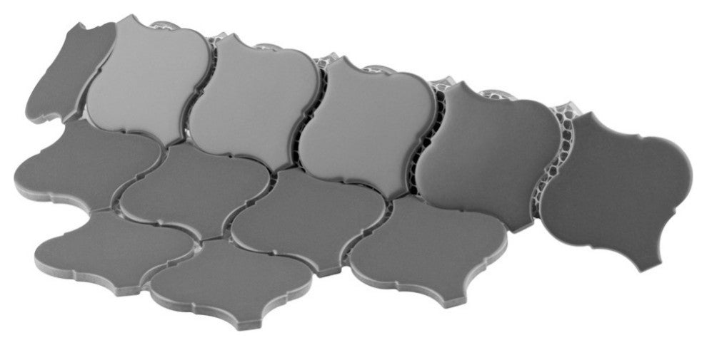 Metro Lantern Matte Dark Grey Porcelain Floor and Wall Tile