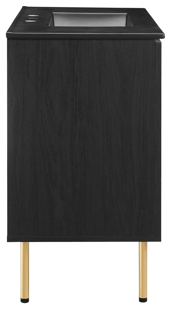 Chaucer 36" Bathroom Vanity - Black Black