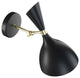 Sconce Wall Lamp Light Fixture, Black, Metal, Modern Cafe Bistro Hospitality