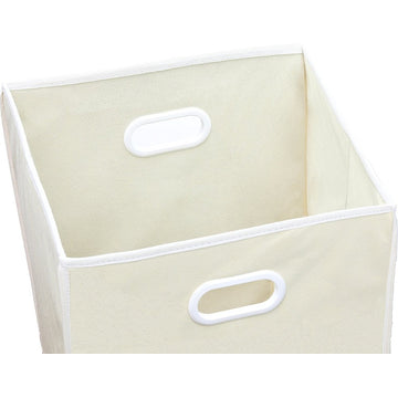 Foldable Closet Laundry Hamper Basket, Beige