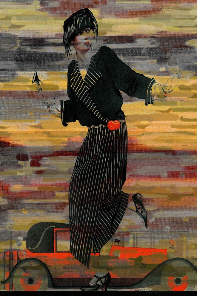 "Broken Heel" Print on Canvas, 24"x36"