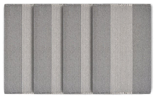 Bold Striped Place Mat, Gray/White