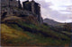 Jean-Baptiste-Camille Corot Marino  Large Buildings on the Rocks Wrapped Canvas