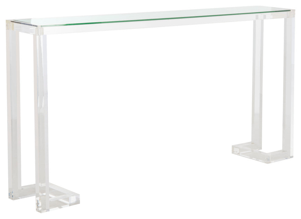 Safavieh Couture Benji Acrylic Console Table, Clear