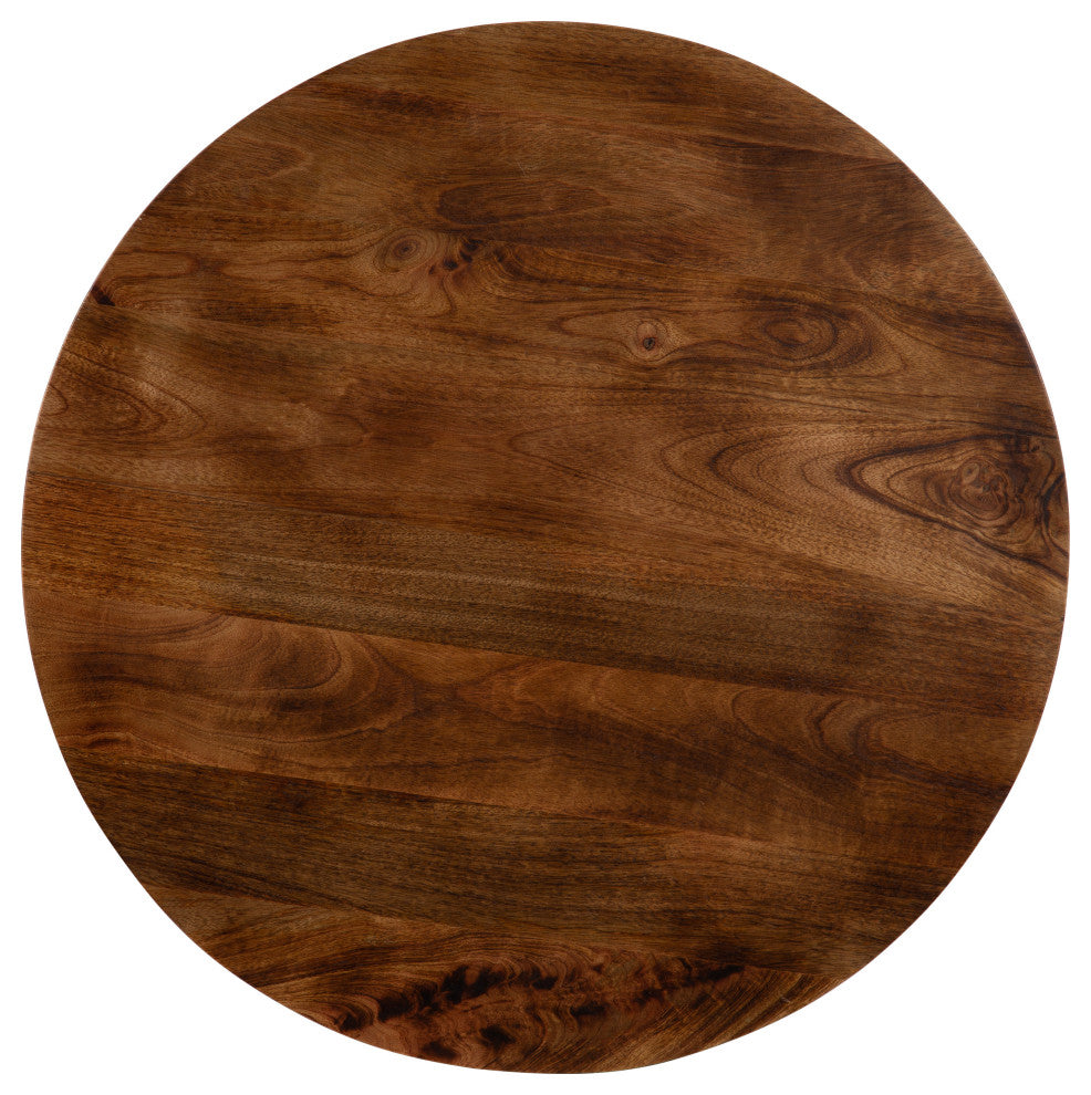 Aja Wood Coffee Table, Walnut Brown, 16x16x26