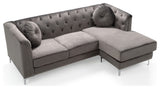 Pompano Sofa Chaise, Dark Gray