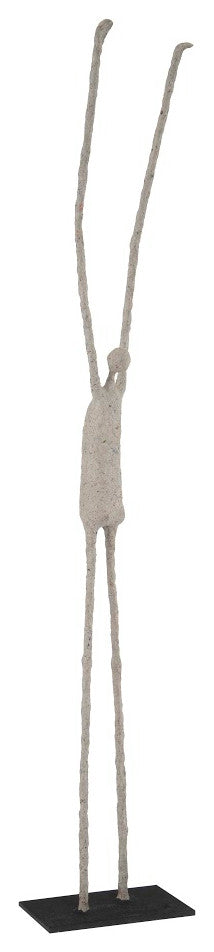 Human Sculpture, Hands Up, Paper Mache