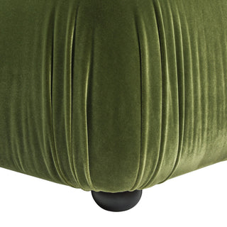 Marcel 109.5" Modular Sofa, Olive Green Performance Velvet