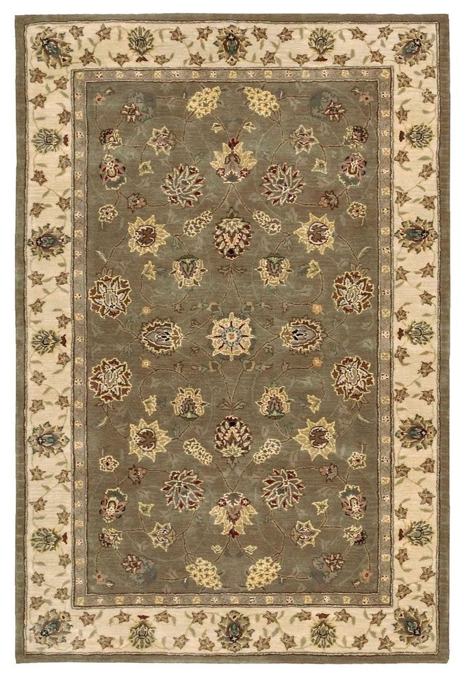Nourison 2000 9'9" x 13'9" Olive Traditional Indoor Area Rug