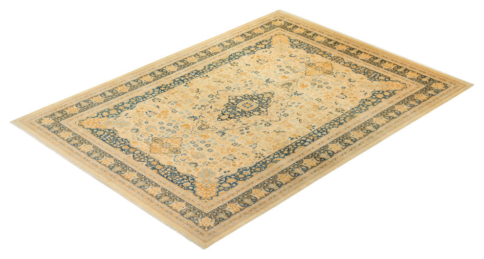 Mckenzie, One-of-a-Kind Hand-Knotted Area Rug Ivory, 10'0"x13'10"