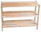 3-Tier Wood Storage Shoe Rack by Lavish Home
