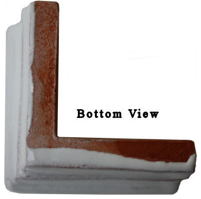 5 pcs Pure White Chair Rail Corner Molding