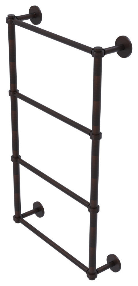 Prestige Skyline 4 Tier 36" Ladder Towel Bar, Groovy Detail, Venetian Bronze