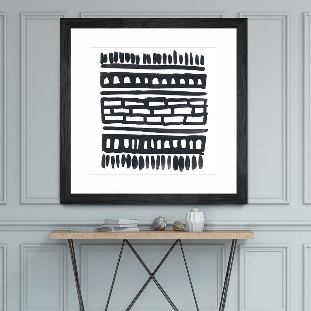 "Weft III" Matted and Framed, 36" X 36"