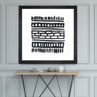 "Weft III" Matted and Framed, 36" X 36"