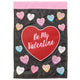 Flag Candy Hearts Burlap Polyester 29x42