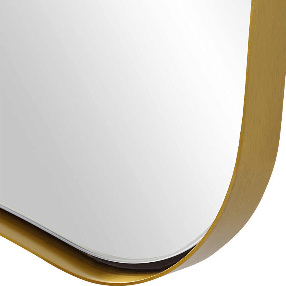 Uttermost 09839 Belvoir Large Antique Brass Mirror