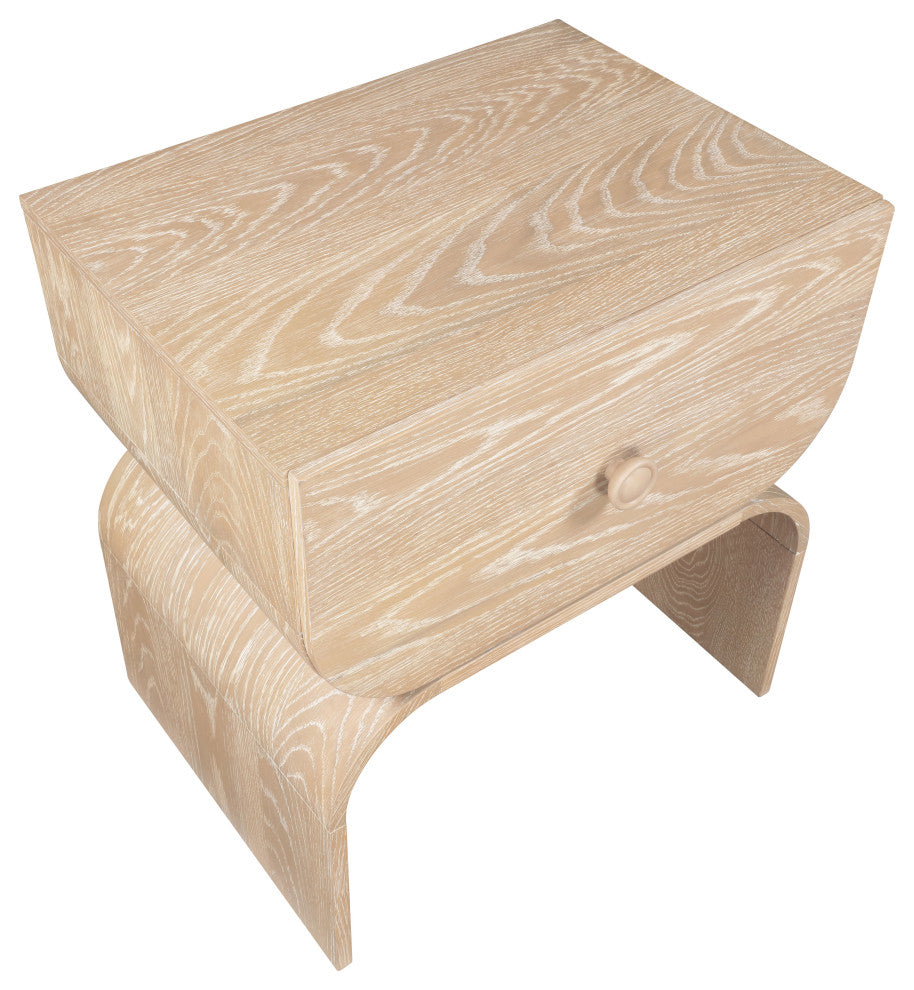 Jace Oak Veneer Night Stand, Natural