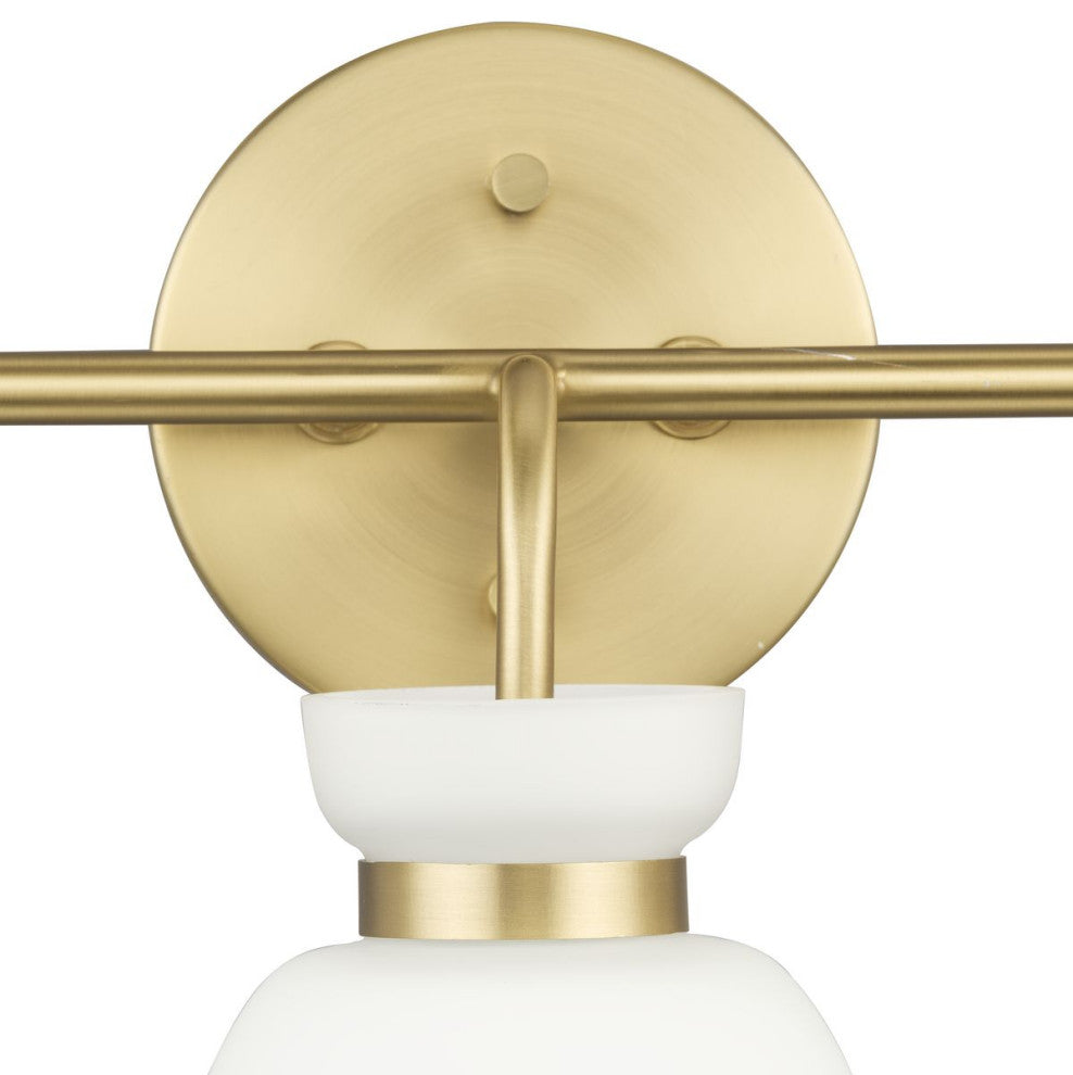 Lexie Collection Contemporary Vanity Light, Brushed Gold