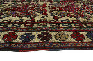 Semi Antique Adem Ivory/Blue Rug, 2'11x4'7