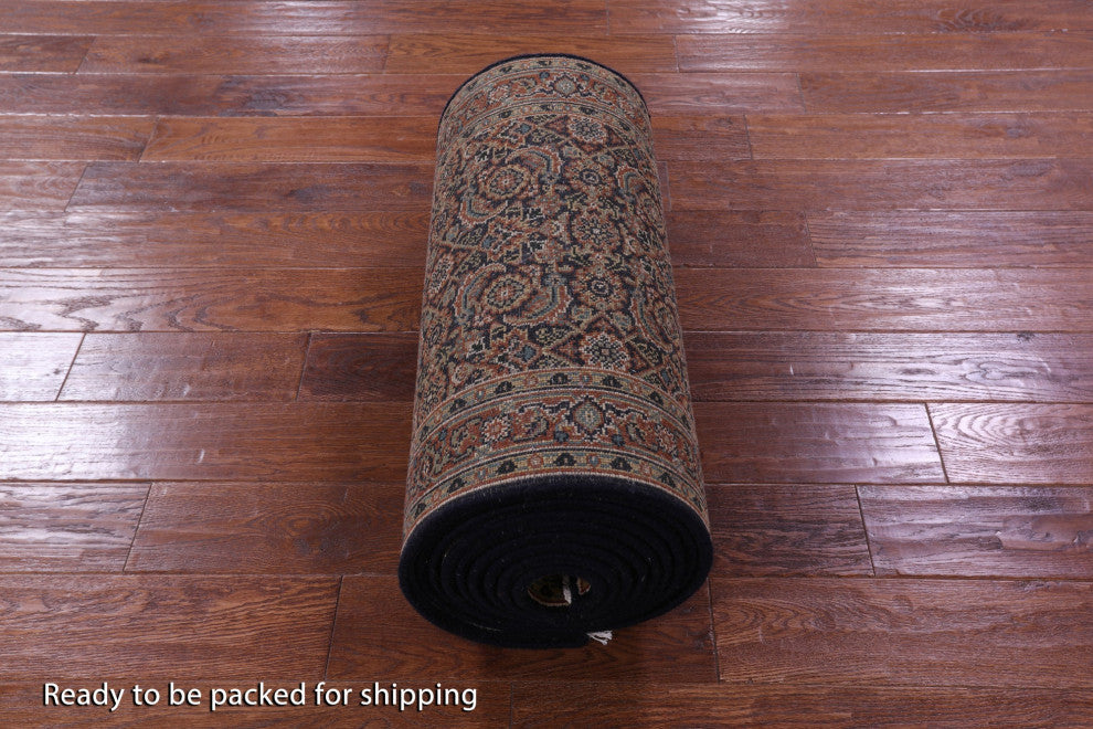 2' 4" X 17' 5" Runner Persian Hill Herati Hand-Knotted Wool Rug - Q13169