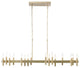 .-     Collette 16-Lt Linear Pendant - Brushed Brass