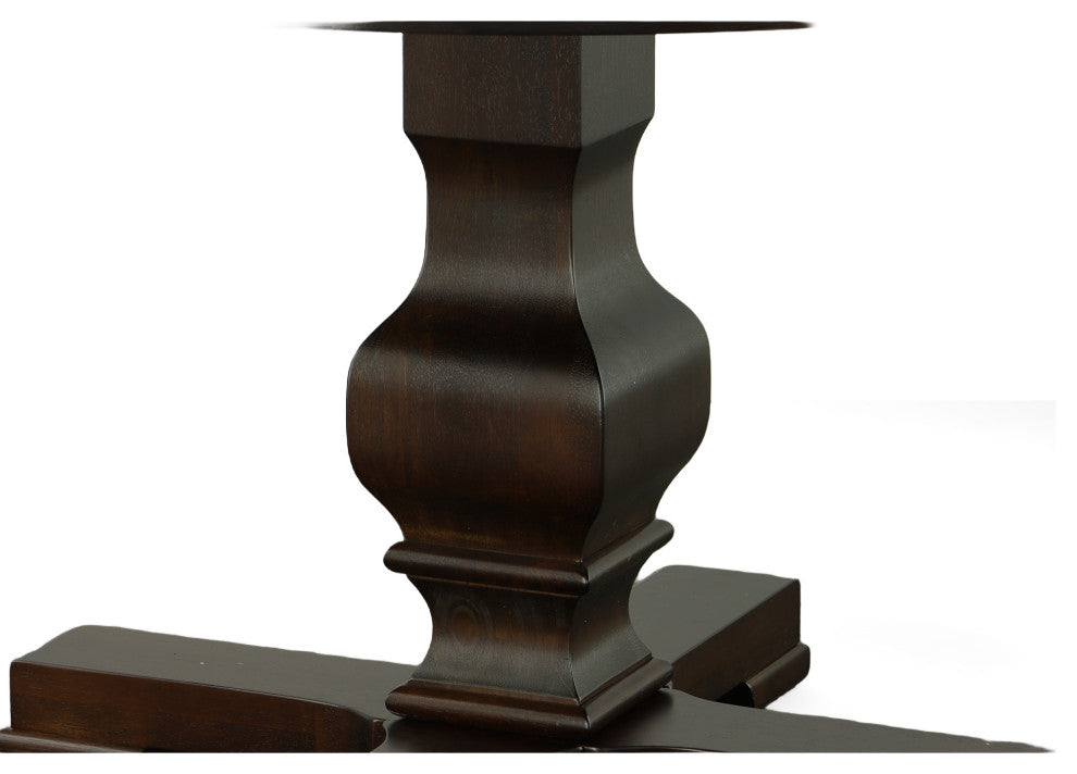 Regency Round Pedestal Table, Espresso