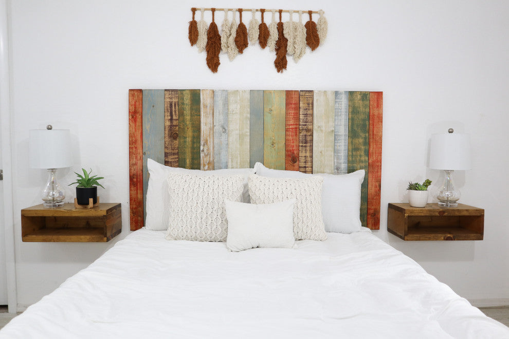 Handcrafted Headboard, Hanger Style, Retro Mix, King