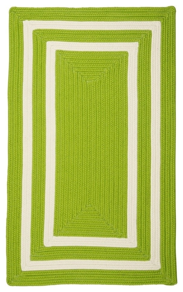 Colonial Mills La Playa PY61 Lime Indoor/Outdoor Area Rug, Rectangular 4'x6'