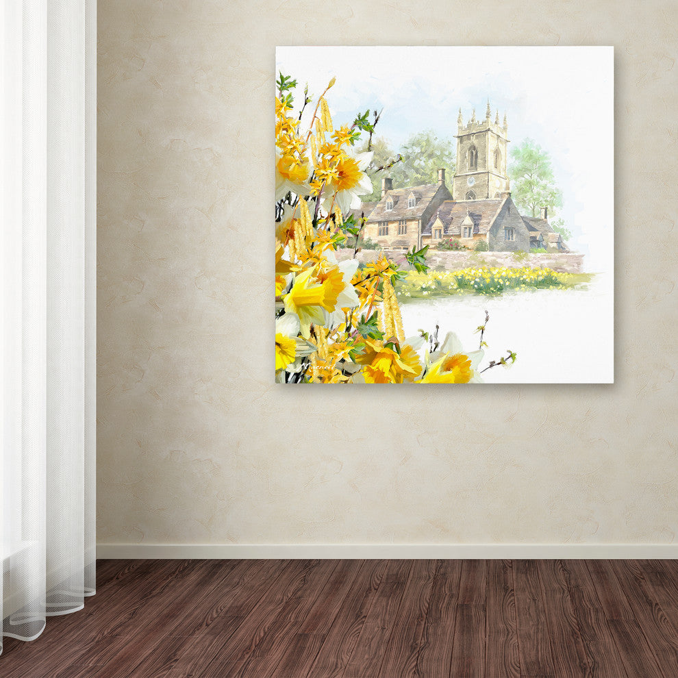 The Macneil Studio 'Easter Scene' Canvas Art, 14"x14"