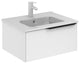 UNIT 24" MIO 1DR Matt White/ Black Handle With Ceramic Top