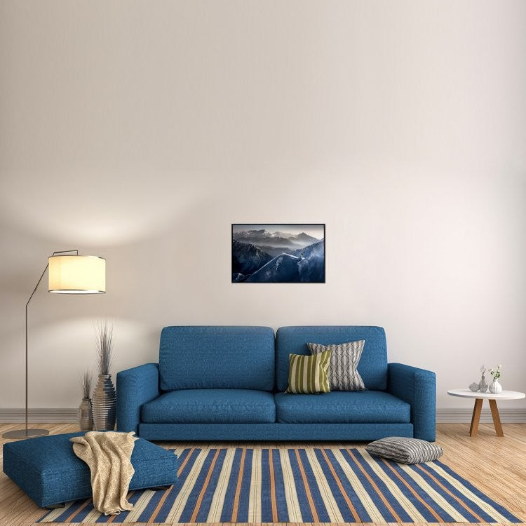 "Silent Moments Before Descent" Framed Canvas Giclee by Sandi Bertoncelj, 31x19"