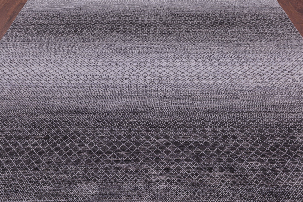 8' 2" X 9' 9" Savannah Grass Handmade Wool Rug - Q13232