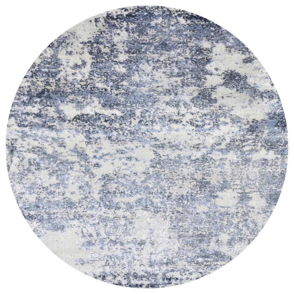 Ahgly Company Indoor Round Mid-Century Modern Area Rugs, 6' Round