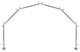 Florence 13/16" 6-Sided Bay Window Curtain Rod, Satin Nickel