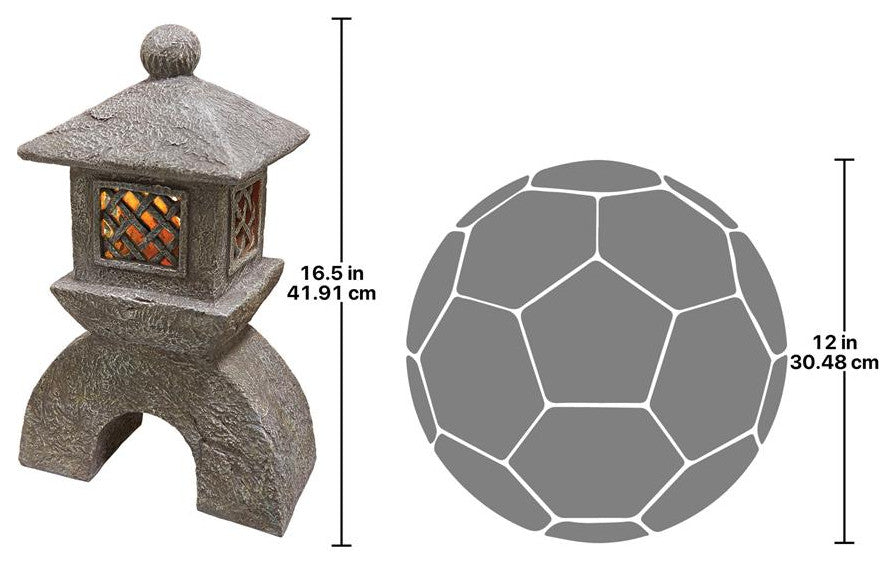 Design Toscano Japanese Pagoda Solar Lantern Statue