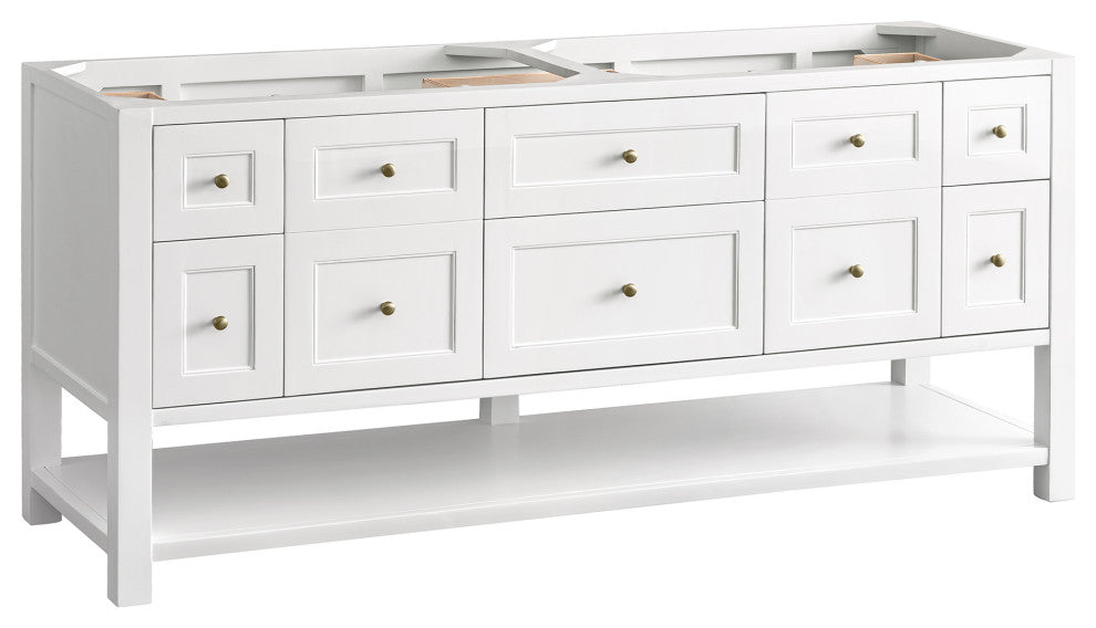 Breckenridge 72" Double Vanity, Bright White