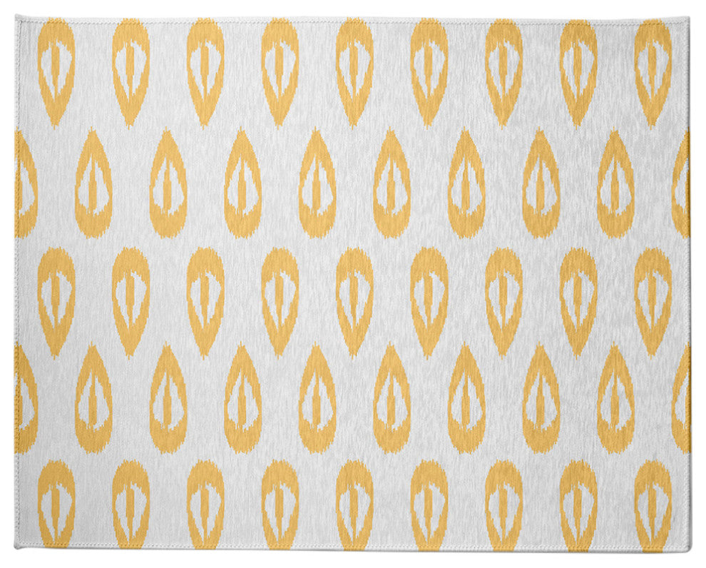 Ikat Tears Chenille Rug, Sunshine Yellow, 8'x10'