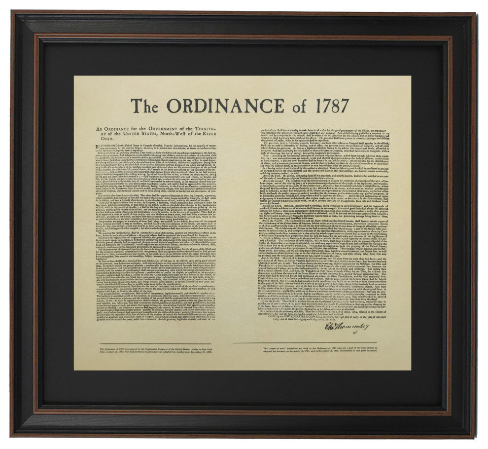 Framed Ordinance of 1787
